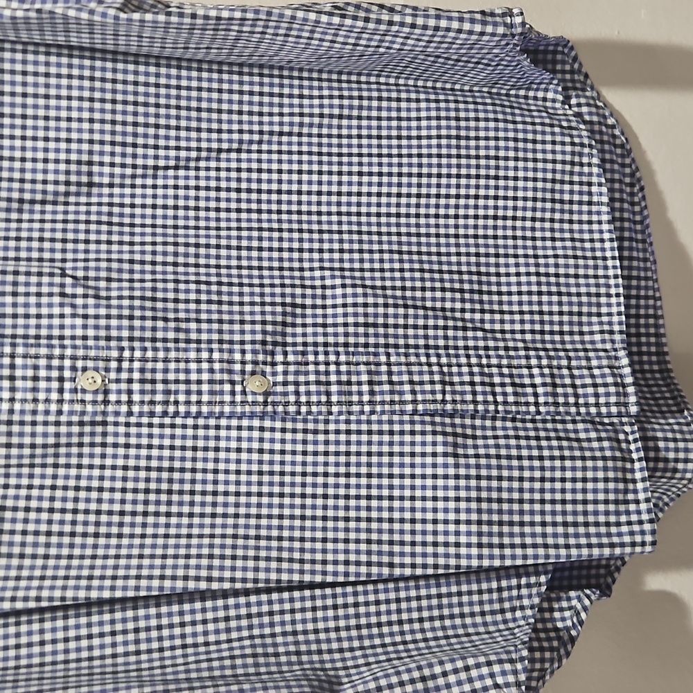 Tommy Hilfiger Blue Casual Button Down Shirt Classic Gingham size Large - Picture 5 of 11